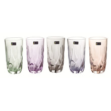 Copa de vidrio de colores Taza de cerveza Taza de té Utensilios de cocina Kb-Jh06160